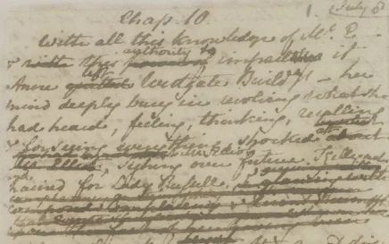 Visual published with the cited source for this record: A digital edition reunited Austen's manuscripts, minus her six novels
