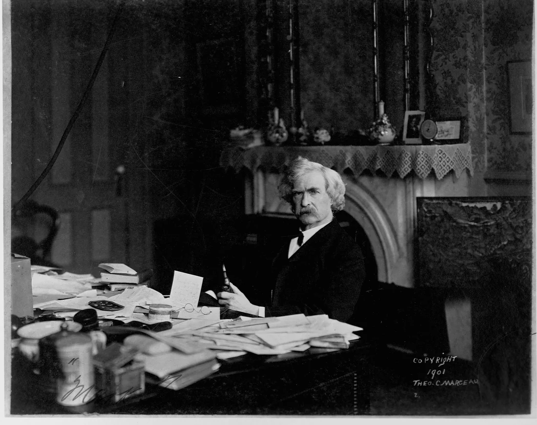 Visual for this record: A trust delayed Mark Twain's papers reaching a public archive