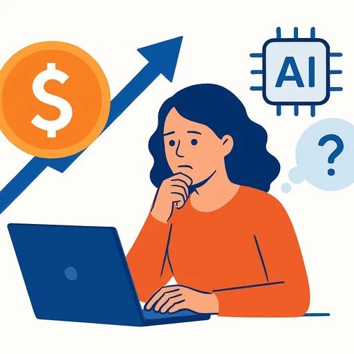 Visual for this record: A membership survey counted authors' income lost to AI tools